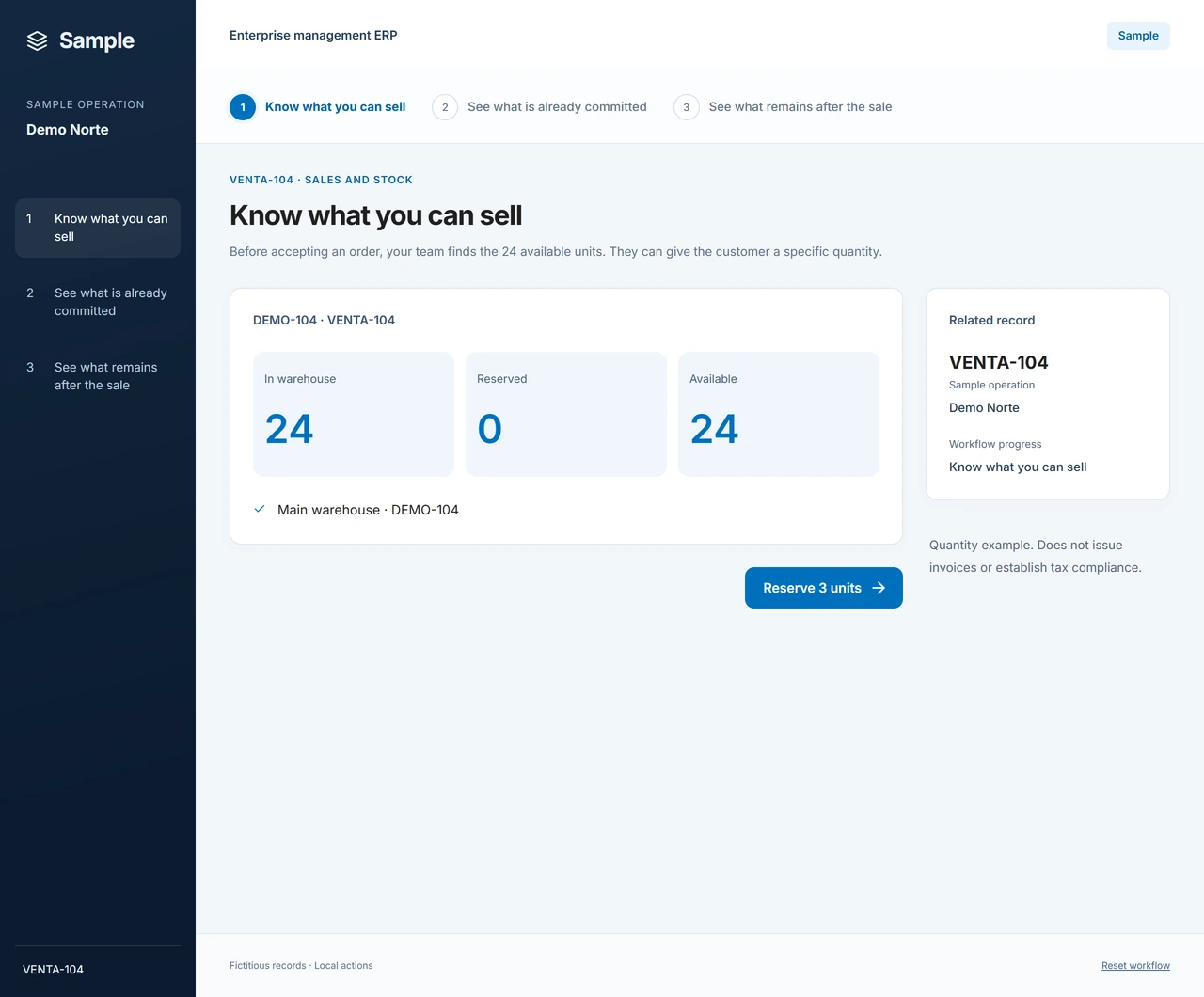 Sample: See what you have to offer